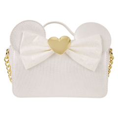 minnie mouse iridescent lace wedding crossbody bag