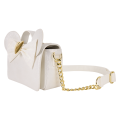 minnie mouse iridescent lace wedding crossbody bag