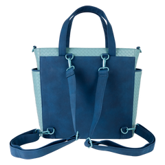 stitch embroidered floral convertible backpack & tote crossbody bag