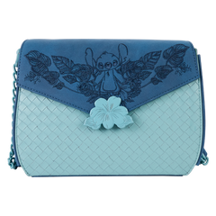 stitch embroidered floral crossbody bag