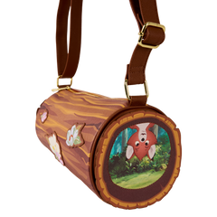 the fox and the hound forest floral log figural crossbody bag