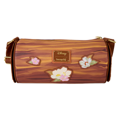 the fox and the hound forest floral log figural crossbody bag