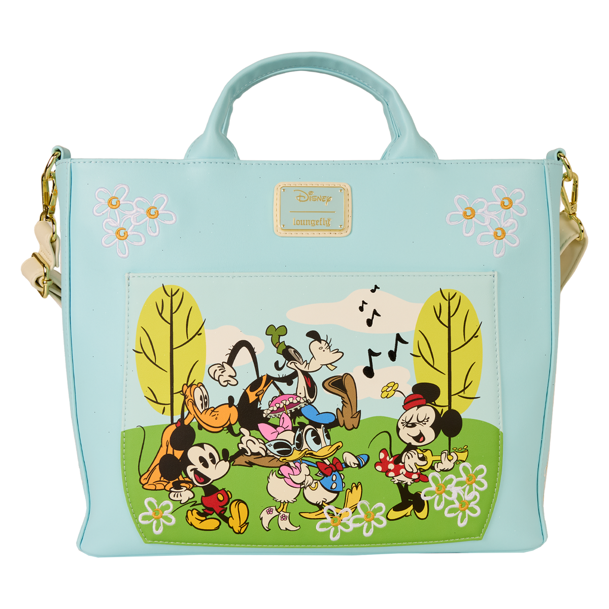 mickey & friends exclusive park day convertible backpack & tote crossbody bag