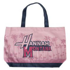 hannah montana guitar canvas tote bag