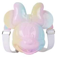 minnie mouse pastel tie-dye molded figural crossbody bag