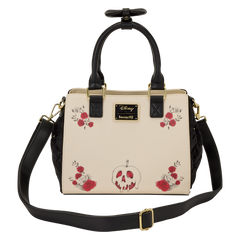 snow exclusive white roses tote crossbody bag