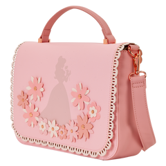 disney princess belle floral lace crossbody bag