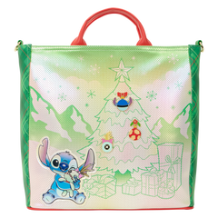 lilo & stitch holiday tote pin trader crossbody bag