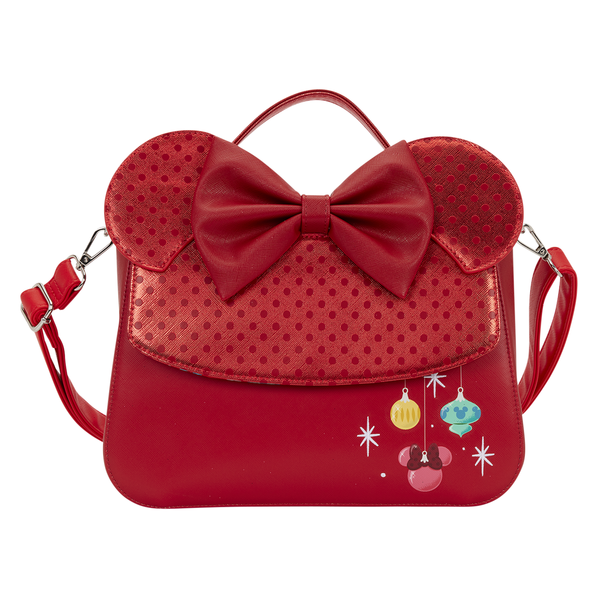 minnie mouse exclusive holiday ornaments crossbody bag