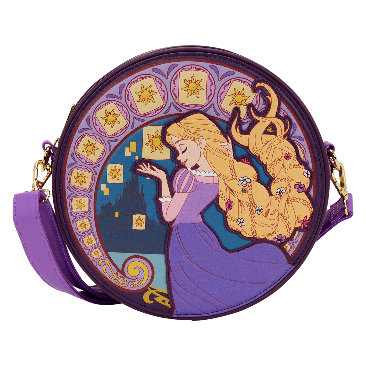 tangled rapunzel exclusive lanterns crossbody bag