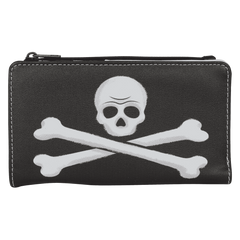 peter pan exclusive captain hook pirate skull flap wallet
