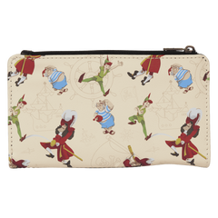 peter pan exclusive captain hook pirate skull flap wallet