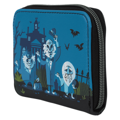haunted mansion exclusive hitchhiking ghosts zip around wallet