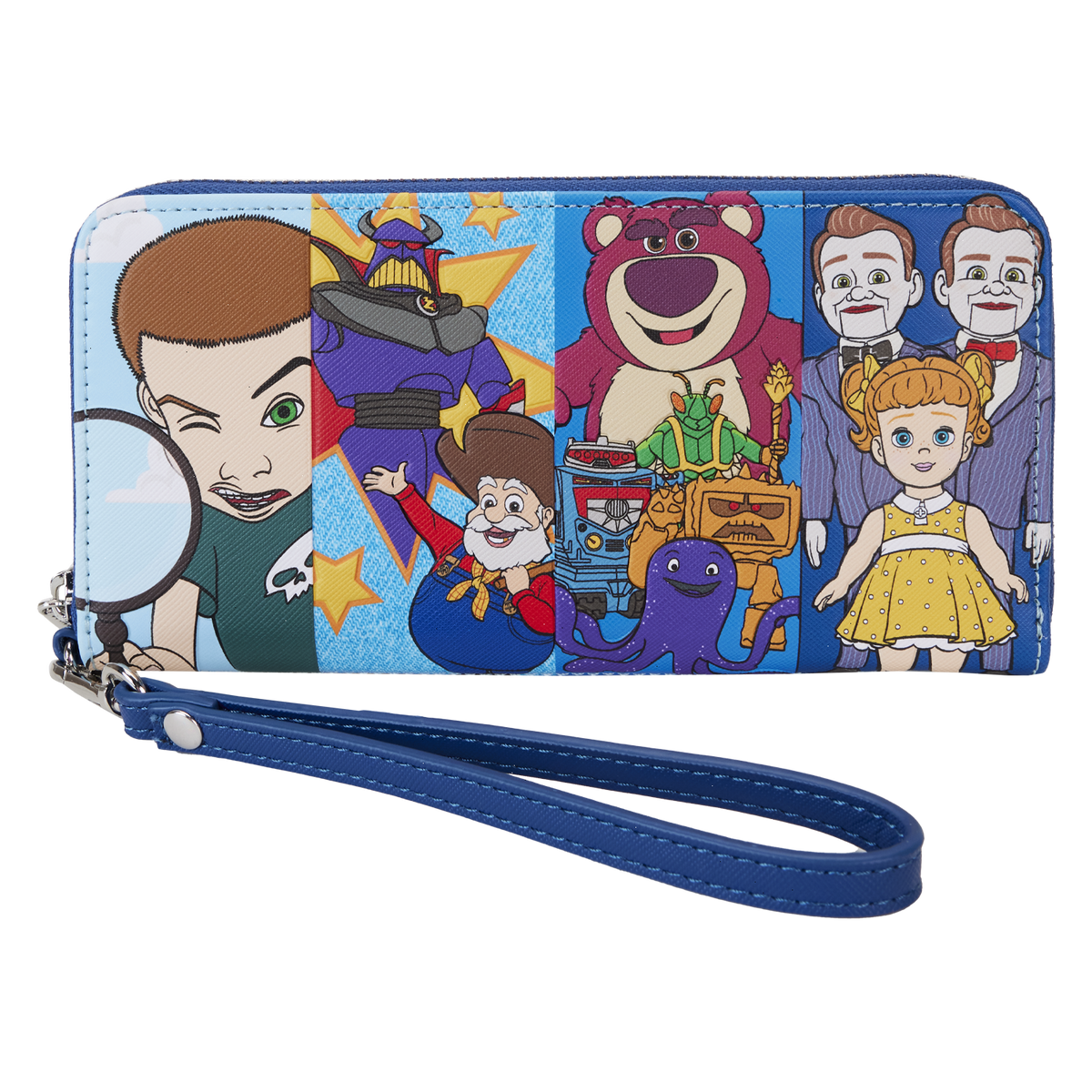 toy story movie collab baddies zip around wristlet wallet
