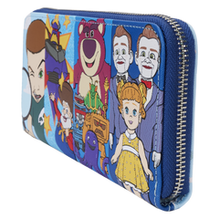 toy story movie collab baddies zip around wristlet wallet