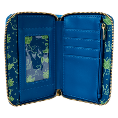 the princess and the frog 15th anniversary evening star glow zip around wallet