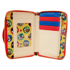 mickey & friends classic all-over print zip around wallet