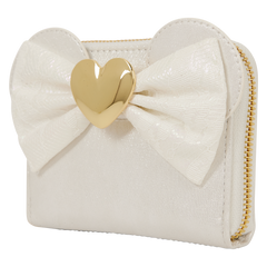 minnie mouse iridescent lace wedding zip around wallet