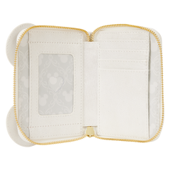 minnie mouse iridescent lace wedding zip around wallet