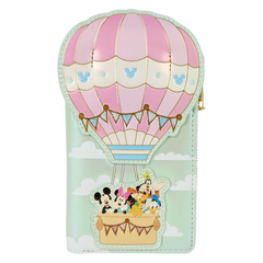 mickey & friends hot air balloon flap wallet