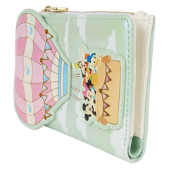 mickey & friends hot air balloon flap wallet