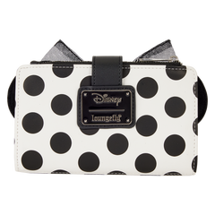 minnie mouse exclusive polka dot pearl flap wallet