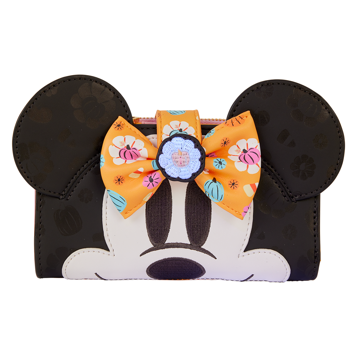 minnie mouse cosplay floral pumpkin flap wallet