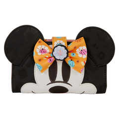 minnie mouse cosplay floral pumpkin flap wallet