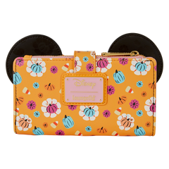 minnie mouse cosplay floral pumpkin flap wallet