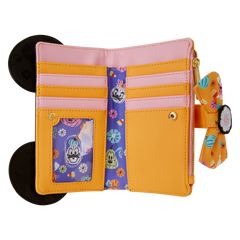 minnie mouse cosplay floral pumpkin flap wallet
