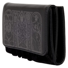 disney villains stained glass trifold wallet