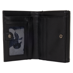 disney villains stained glass trifold wallet