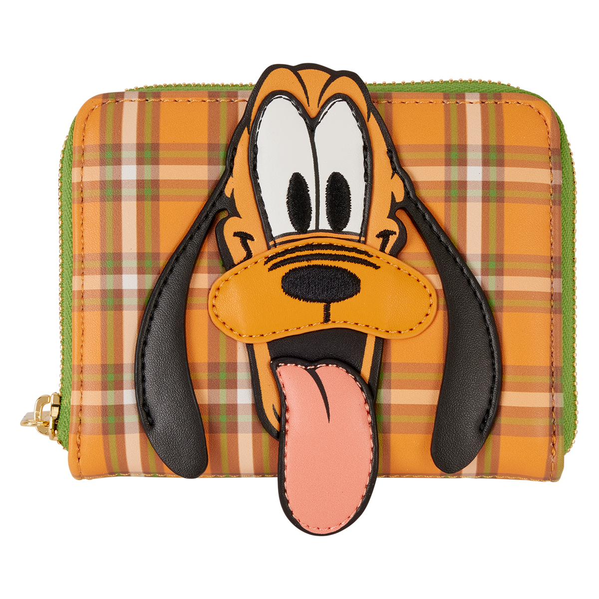 pluto 95th anniversary plaid zip around wallet