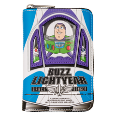 toy story 30th anniversary buzz lightyear glow zip around wallet