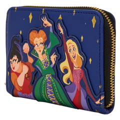 hocus pocus sanderson sisters night sky zip around wallet