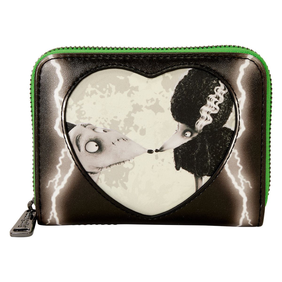 frankenweenie sparky & persephone glow zip around wallet