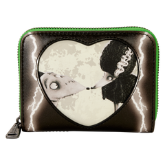 frankenweenie sparky & persephone glow zip around wallet