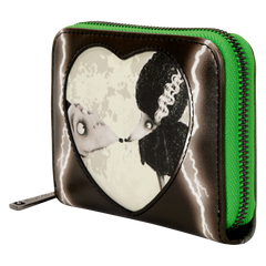 frankenweenie sparky & persephone glow zip around wallet