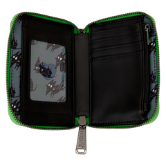 frankenweenie sparky & persephone glow zip around wallet