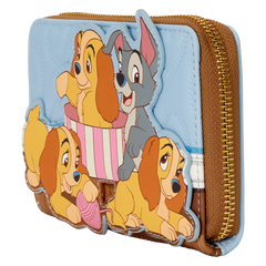 lady and the tramp exclusive puppies zip around wallet