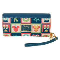mickey & minnie holiday wristlet wallet
