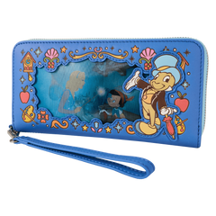 pinocchio exclusive blue fairy lenticular wristlet wallet