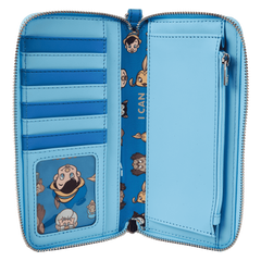 pinocchio exclusive blue fairy lenticular wristlet wallet