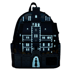 wednesday nevermore academy castle glow mini backpack