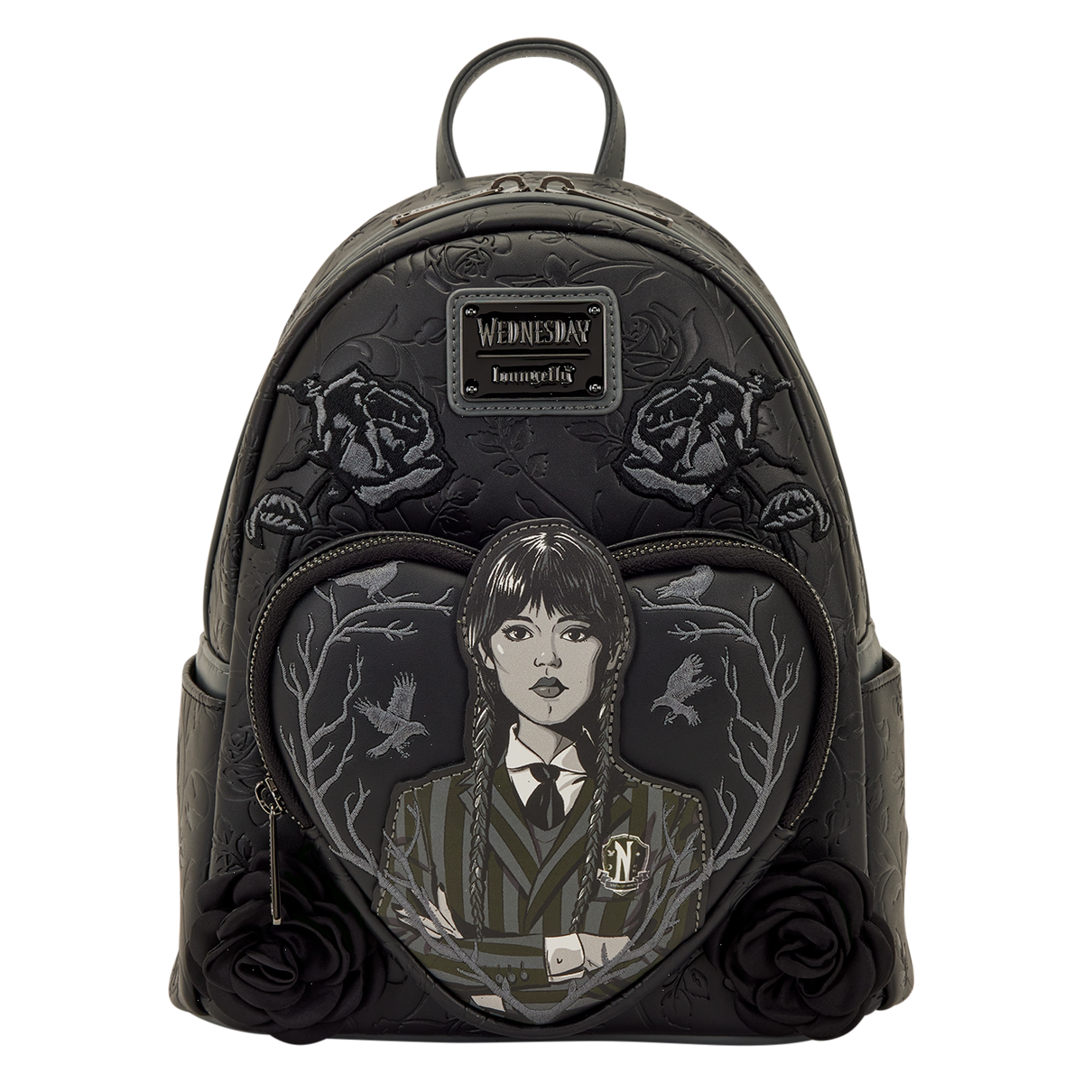 wednesday black roses mini backpack