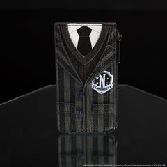 wednesday exclusive nevermore academy uniform cosplay large card holder