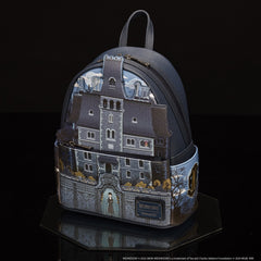 wednesday nevermore academy castle glow mini backpack