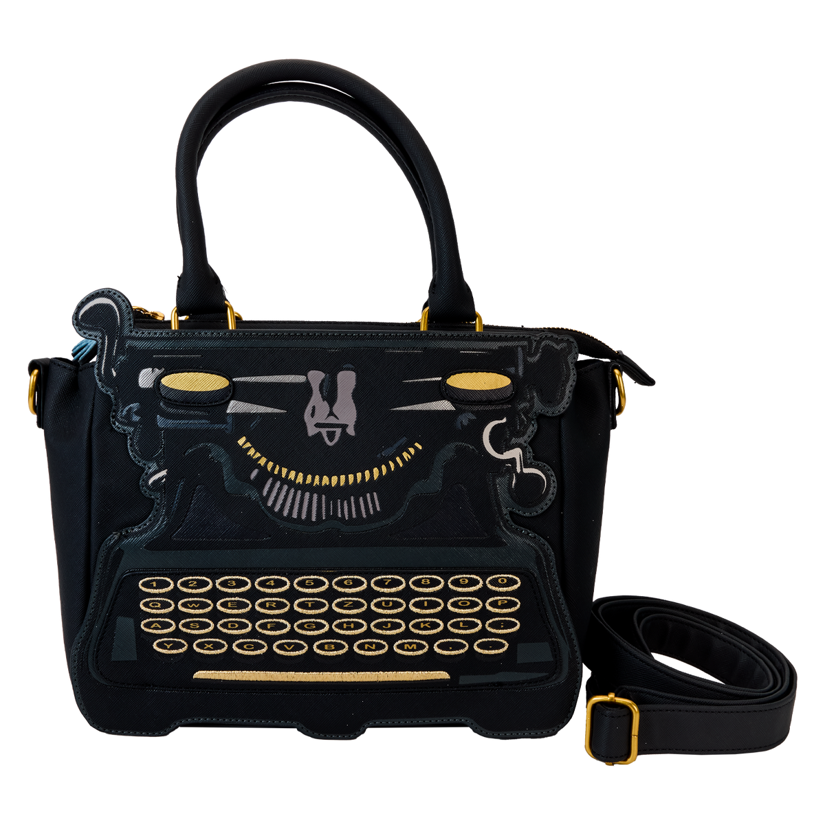 wednesday typewriter crossbody bag