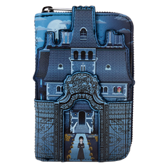 wednesday nevermore academy castle zip around wallet