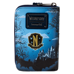 wednesday nevermore academy castle zip around wallet